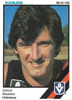 1984 Scanlens VFL #85 Simon Madden Front